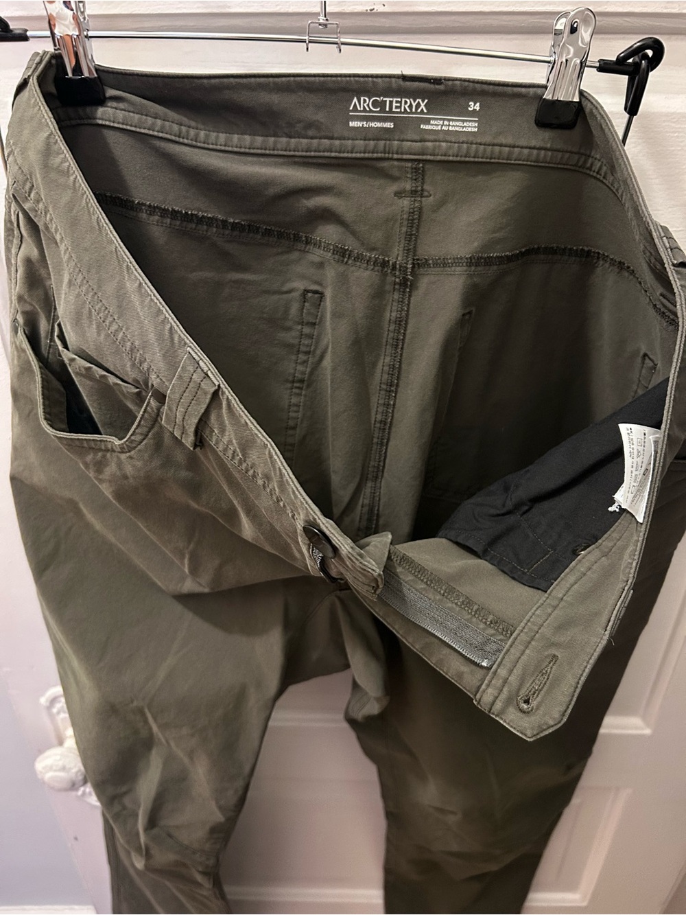 Arc'teryx Men's Olive Green Hiking Pants